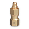 Brass Cylinder Adaptors (From Cylinder Service : CGA-540 Oxygen, To Regulator Service : CGA-580 Nitrogen, Material : Brass)