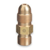 Brass Cylinder Adaptors (From Cylinder Service : CGA-510 POL Acetylene, To Regulator Service : CGA-300 Coml Acet 1 Piece, Material : Brass)