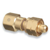 Brass Cylinder Adaptors (From Cylinder Service : CGA-555 Propane (LqW), To Regulator Service : CGA-580 Nitrogen, Material : Brass)