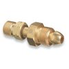 Brass Cylinder Adaptors (From Cylinder Service : CGA-580 Nitrogen, To Regulator Service : CGA-350 Hydrogen, Material : Brass)