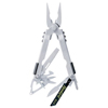 Pro Scout� Multi-Plier� (Length : 6.610 in, 5.040 in [Min], Material : Stainless Steel, Handle Color: Bead Blast, Components : Bottle Opener, Can Opener, Cross Point Screwdriver, File, Needlenose Pliers, Ruler, Serrated Knife, Wire Crimper, Wire Cutter, Fiskars scissors, RemGrit Saw w/Universal Saw Coupler, Wire Cutters)