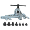 Double Flaring Tool Sets (Tube Cap. : 3/16 in, 1/4 in, 5/16 in, 3/8 in, 7/16 in, 1/2 in, 5/8 in, Includes : Vinyl Case, Flaring Tool, Inserts, Material : Hardened Steel)