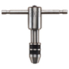 Reversible Ratchet Tap Wrenches (Tap Size : No. 0 - No. 8, Overall Length : 2 3/4 in, Handle Type : Sliding T-Handle)