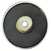 Shallow Pot Ceramic Magnets (Load Cap. : 35 lb [Max], Diameter : 2 5/8 in, Height : 3/8 in)