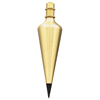 Brass Plumb Bobs (Wt. : 0.13 lb, Dia. : 1 1/2 in, Overall Length : 5 3/4 in)
