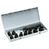 Professional 10-Piece Gasket Punch Sets (Cutter Diam : 1/4 in, 5/16 in, 3/8 in, 7/16 in, 1/2 in, 5/8 in, 3/4 in, 7/8 in, 1 in, Tip Type : Round, Material : Alloy Steel)