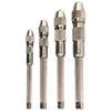 4-Piece Pin Vise Sets (Material : Tool Steel Collets, Finish : Nickel Plated Body, Type : Pin Vise Set)