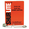 Spark Lighters (Brand Name : Shurlite, Type : Flat Lighter, Quantity : 100 per carton)