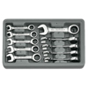 10 Piece Stubby Combination Ratcheting Wrench Sets (No. of Points : 12, Opening Size : 10 mm, 11 mm, 12 mm, 13 mm, 14 mm, 15 mm, 16 mm, 17 mm, 18 mm, 19 mm, Opening Type : Open/Box)