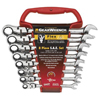 8 Piece Flexible Combination Ratcheting Wrench Sets (No. of Points : 12, Opening Size : 5/16 in, 3/8 in, 7/16 in, 1/2 in, 9/16 in, 5/8 in, 11/16 in, 3/4 in, Opening Type : Open/Box)