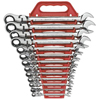 13 Piece Flexible Combination Ratcheting Wrench Sets (No. of Points : 12, Opening Size : 5/16 in, 11/32 in, 3/8 in, 7/16 in, 1/2 in, 9/16 in, 5/8 in, 11/16 in, 3/4 in, 13/16 in, 7/8 in, 15/16 in, 1 in, Opening Type : Open/Box)