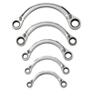 5 Piece Half Moon Reversible Double Box Ratcheting Wrench Sets (No. of Points : 12, Opening Type : Box, Length Group : Long)