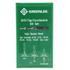 Drill/Tap Sets (Thread - TPI or Pitch : 6 - 32, 8 - 32, 10 - 32, 10 - 24, 12 - 24, 1/4 - 20, Shank Size Symbol : 1/4 in. Hex, Material : Hardened High Speed Steel)
