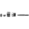 D Knockout Punch Assemblies (Cutting Cap. : 16 gauge (steel) [Max], Cutting Diam : 1/2 in, Includes : Punch, Die, Draw Stud)
