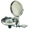Wall Mounted Eye/Face Washes (Bowl Diam : 11 1/2 in, Bowl Material : Stainless Steel; w/Cover, Inlet Size : 1/2 in NPT(F))