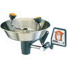 Wall Mounted Eye Washes (Bowl Diam : 11 1/2 in, Bowl Material : Stainless Steel, Inlet Size : 1/2 in NPT(F))