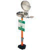 Pedestal Mounted Eye Washes (Bowl Height : 36 in, Bowl Diam : 11 1/2 in, Bowl Material : Stainless Steel; w/Cover)