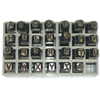 Low Stress Dot Design Steel Hand Stamp Sets (Character Size : 3/16 in, Shank Width : 7/16 in, Shank Length : 2 3/4 in)