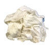 T-Shirt Material Knit Reclaimed Rags (Color: White, Quantity : 5 lbs. of Rags per Case)