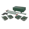Industrial Rollers (Capacity Wt. : 15 tons, Includes : (4) 3.75 Ton SLD Rollers, (4) Preload Pads, (2) Steering Handles, Steel Storage Case, Wt. : 186 lb)