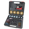 Die Grinder Accessory Kits (Includes : Blow Molded Case, (1) 2 in. Quick Change Disc Backing Pad, (1) 3 in. Quick Change Disc Backing Pad, (2) 2 in. High Strength Buffing Discs, (2) 2 in. Paint Corrosion Removal Discs, (4) 1/4 in. Shank Carbide Burrs, (5) 1/4 in. Shank Mounte, Wt. : 3 lb)