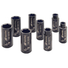 8 Pc. Deep Socket Sets (Drive Size : 3/8 in, No. of Points : 6, Opening Size : 5/16 in, 3/8 in, 7/16 in, 1/2 in, 9/16 in, 5/8 in, 11/16 in, 3/4 in)