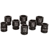 8 Pc. Standard Socket Sets (Drive Size : 3/4 in, No. of Points : 6, Opening Size : 1 in, 1 1/16 in, 1 1/8 in, 1 1/4 in, 1 5/16 in, 1 3/8 in, 1 7/16 in, 1 1/2 in)