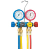 4-Valve Manifold (Refrigerant Scale : R-12, R-22, R502, Brand Name : Manholder, Wt. : 4.69 lb)