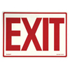 Glow In The Dark Exit Signs (Depicted Text : Exit, Color : Yellow/Black, Green Text, Length : 14 in)