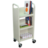 Carts+&+Stands: Luxor - Heavy-Duty Steel Book Truck with 3 Shelves