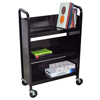 Carts+&+Stands: Luxor - Heavy-Duty Steel Book Truck with 3 Shelves