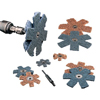 Scotch-Brite� Star-Shaped Buffer Disc (Diameter : 1 1/2 in, Speed : 24000 rpm [Max], Color Code : Brown)