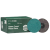 Green Corps� Roloc� Grinding Coated-Polyester Disc (Diameter : 3 in, Grit : 24, Abrasive Material : Aluminum Oxide)