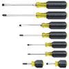 Klein Tools 8 Piece Cushion-Grip Screwdriver Set KLT409-85078