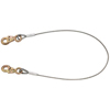 Aircraft-Cable Lanyards (Length : 6 ft, Diameter : 7/32 in, Hook Opening : 11/16 in)