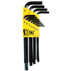 L-Style Hex Key Sets (Measuring System : Metric, Tip Size : 1 1/2 in [Min], 10 in [Max], Tip Type : Hex)