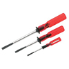 3 Piece Slotted Screw-Holding Screwdriver Sets (Tip Width : 1/8 in [Min], 3/16 in [Min], 1/4 in [Min], Tip Type : Slotted, Handle Material : Plastic)