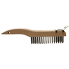 Shoe Handle Scratch Brushes (Block Length : 10 1/4 in, Block Width : 1 1/8 in, Wire Material : Carbon Steel)