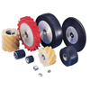 Contact Wheel Assemblies (Bore Diam : 3/8 in, Dia. : 5/8 in, Face Shape : Crowned)