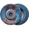 POLIFAN� Flap Discs (Dia. : 4 1/2 in, Thickness : 9/16 in, Tool Shape : Conical, Type 29)