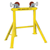 Hi Adjust-A-Roll Stands (Load Cap. : 2000 lb, Pipe Diam : 1/2 in [Min], 48 in [Max], Head Type : Steel Wheels)