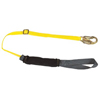 ArcSafe� Shock-Absorbing Lanyards (Length : 4 ft [Min], 6 ft [Max], Connection Type : Sewn Loop/LS Snap, No. of Legs : 1)