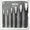 6 Piece Cold Chisel Kits (Cutting Width : 1/4 in, 5/16 in, 3/8 in, 1/2 in, 5/8 in, 3/4 in, Includes : Pouch, Stock Shape : Hex)