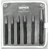 6 Piece Solid Punch Kits (Tip Size : 3/32 in, 1/8 in, 5/32 in, 3/16 in, 1/4 in, 5/16 in, Includes : Pouch, Stock Shape : Hex)