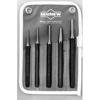5 Piece Punch Kits (Includes : 3/16 in. Solid Punch, 1/8, 5/32, 3/16, 1/4 in. Pin Punches, Pouch, Stock Shape : Hex, Tip Type : Round)