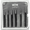 6 Piece Punch Kits (Includes : 5/32 in. Center Punch, Prick Punch, 1/8, 3/16 in. Solid Punches, 3/16, 1/4 in. Pin Punches, Pouch, Stock Shape : Hex, Tip Type : Round, Pointed)