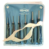 6 Piece Pin Punch Kits (Tip Size : 3/32 in, 1/8 in, 5/32 in, 3/16 in, 1/4 in, 5/16 in, Includes : Pouch, Stock Shape : Hex)