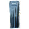 4 Piece Line-Up Punch Kits (Tip Size : 1/8 in, 5/32 in, 3/16 in, 1/4 in, Includes : Pouch, Stock Shape : Hex)