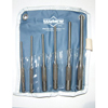6 Piece Pilot Punch Kits (Tip Size : 1/8 in, 5/32 in, 3/16 in, 7/32 in, 1/4 in, 5/16 in, Stock Shape : Round, Knurled, Material : Alloy Steel)