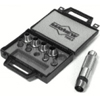 11 Piece Hollow Punch Tool Kits (Cutter Diam : 1/8 in, 3/16 in, 1/4 in, 5/16 in, 3/8 in, 7/16 in, 1/2 in, 9/16 in, 5/8 in, 3/4 in, Includes : Handle, Case, Tip Type : Round)
